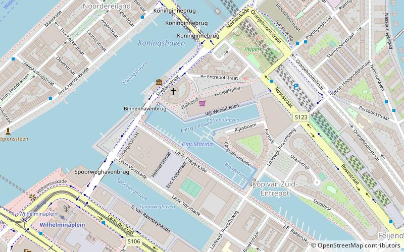 city marina rotterdam location map