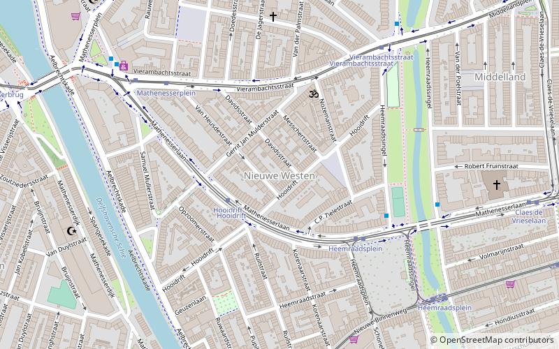 nieuwe westen rotterdam location map