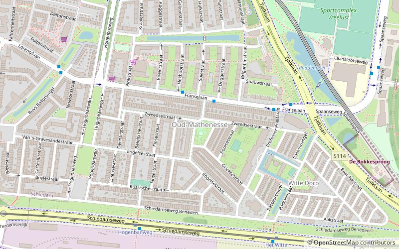 oud mathenesse rotterdam location map