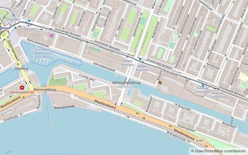 Admiraliteitsbrug location map