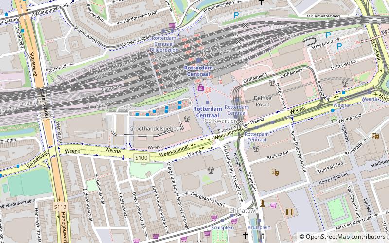 Groothandelsgebouw location map