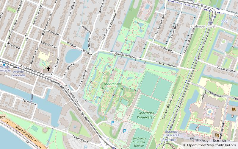 Arboretum Trompenburg location map
