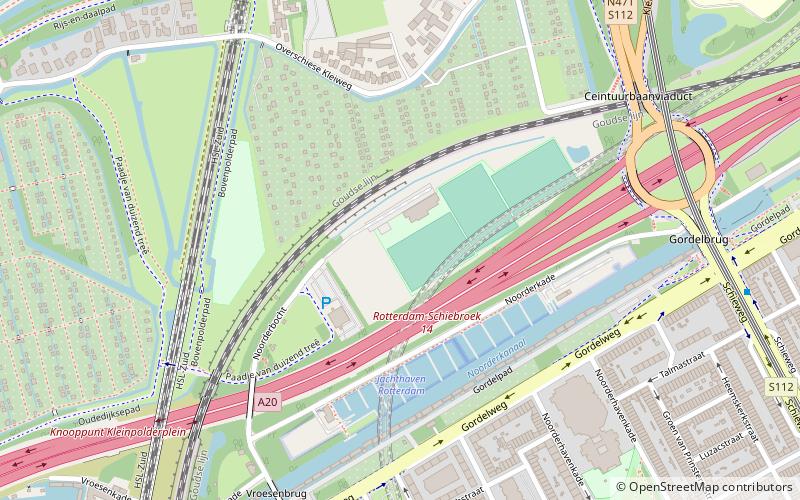 sportpark laag zestienhoven rotterdam location map