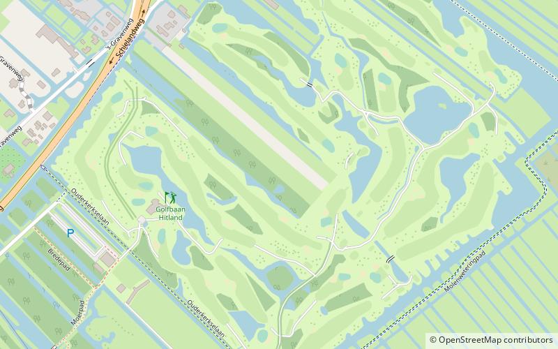 Golfbaan Hitland location map