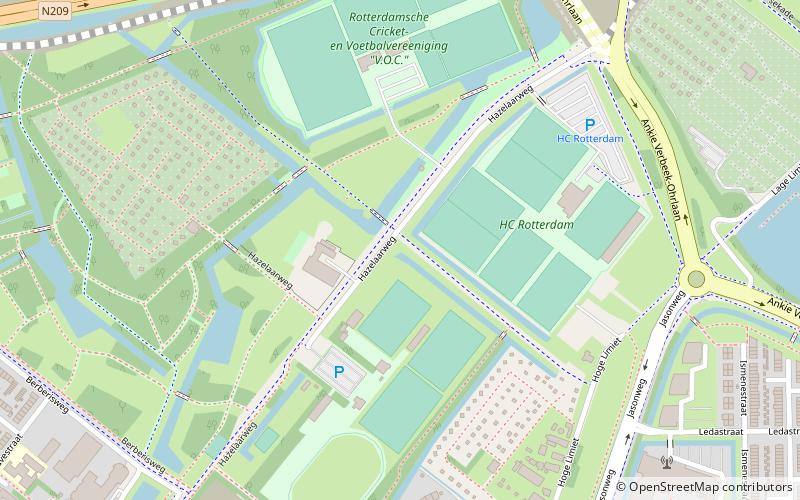 hazelaarweg stadion rotterdam location map