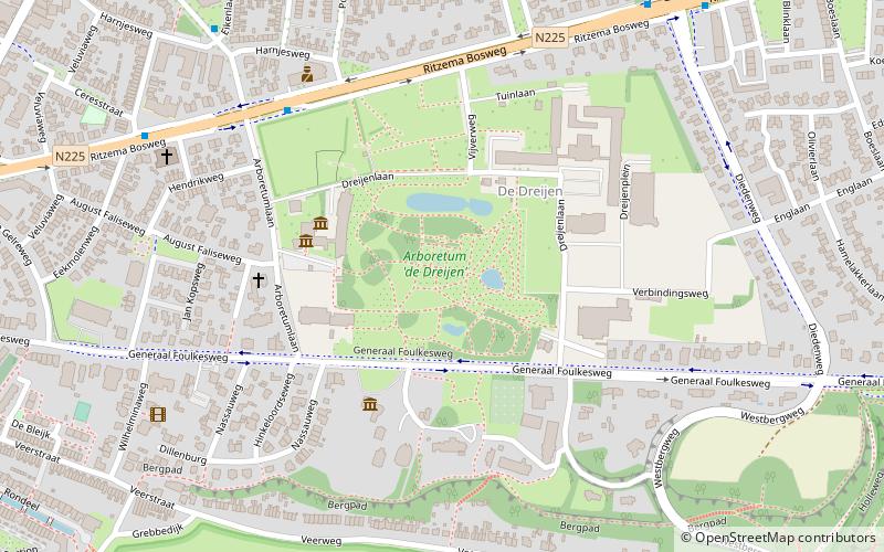 Belmonte Arboretum Wageningen location map