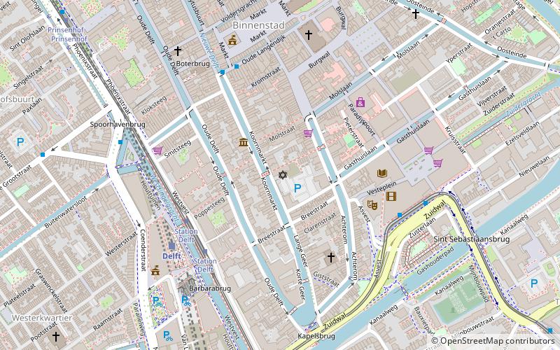 Synagoge Delft location map