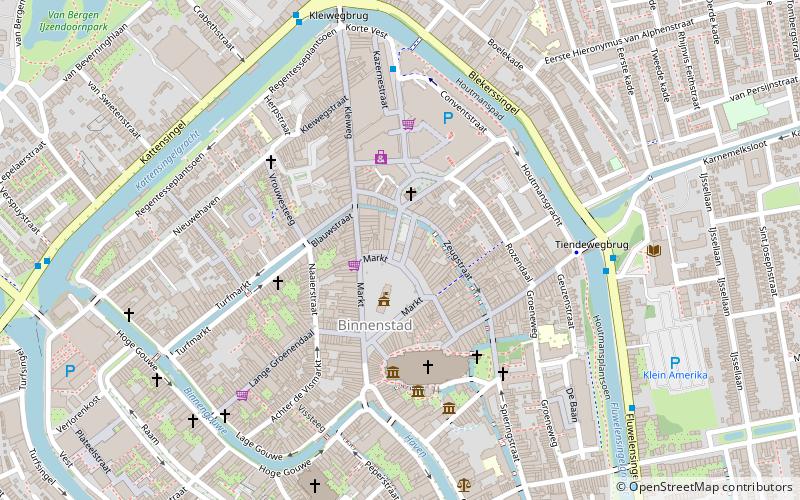 The Cheese Market and De Waag location map