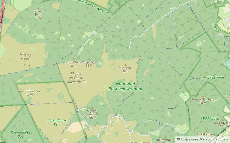 Parc national Veluwezoom location map