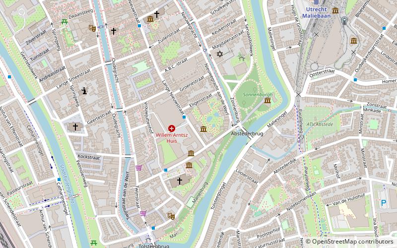 Universiteitsmuseum location map