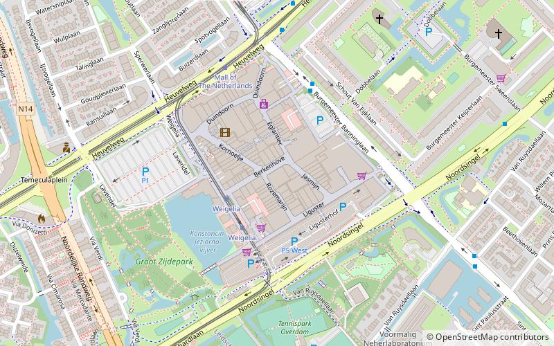 Winkelcentrum Leidsenhage location map