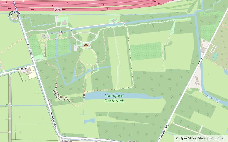 landgoed oostbroek zeist location map