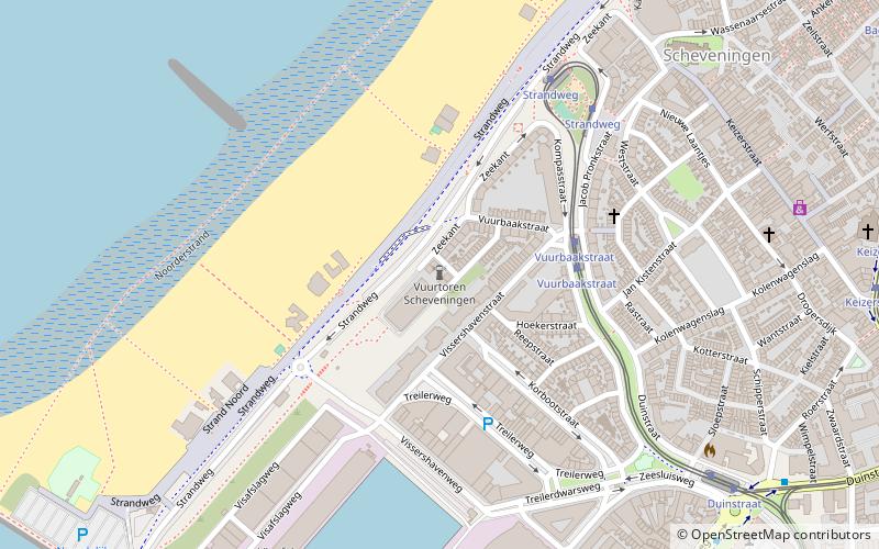 Scheveningen Lighthouse location map