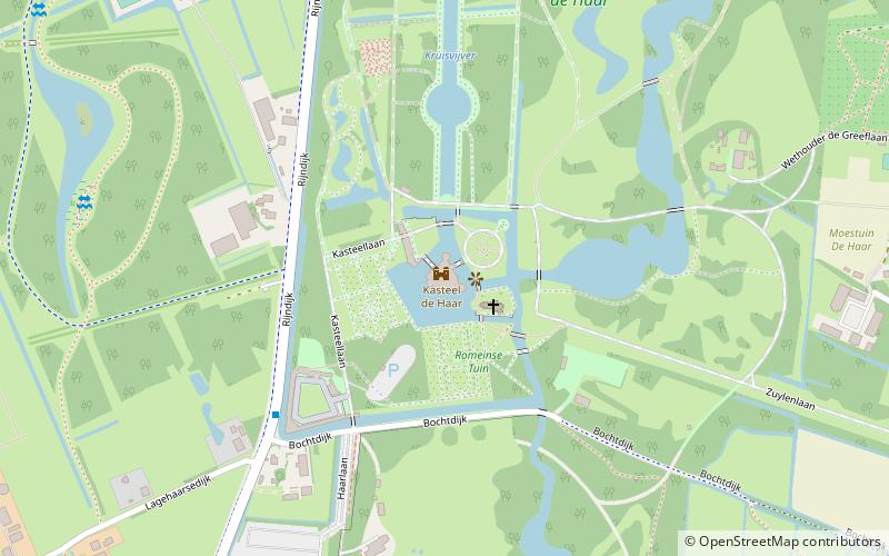 Kasteel de Haar location map
