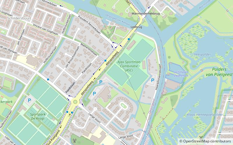 sportpark hofbrouckerlaan leiden location map