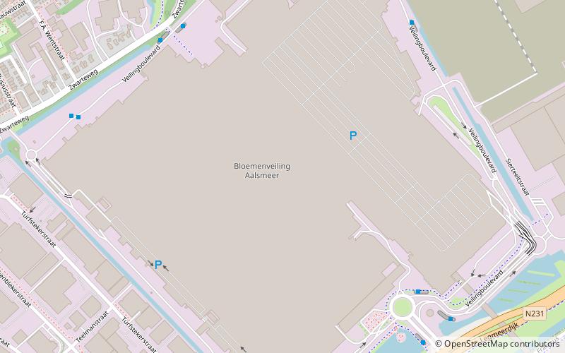 Aalsmeer Flower Auction location map
