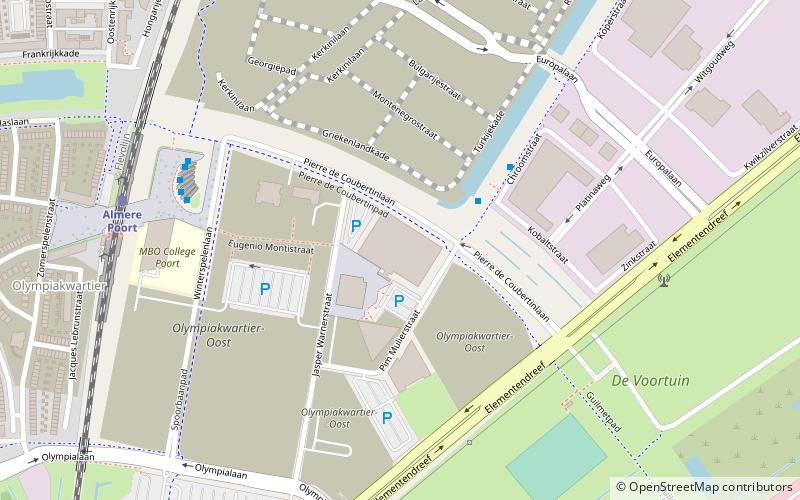 Topsportcentrum Almere location map