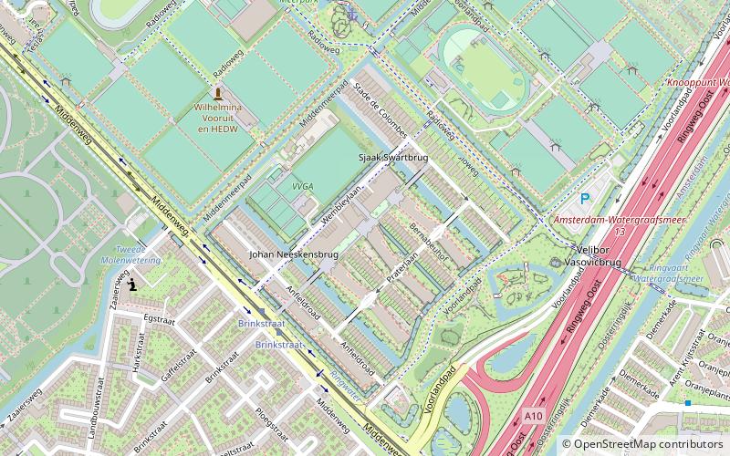 de meer stadion amsterdam location map
