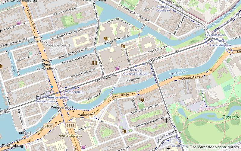 Sarphatistraat location map