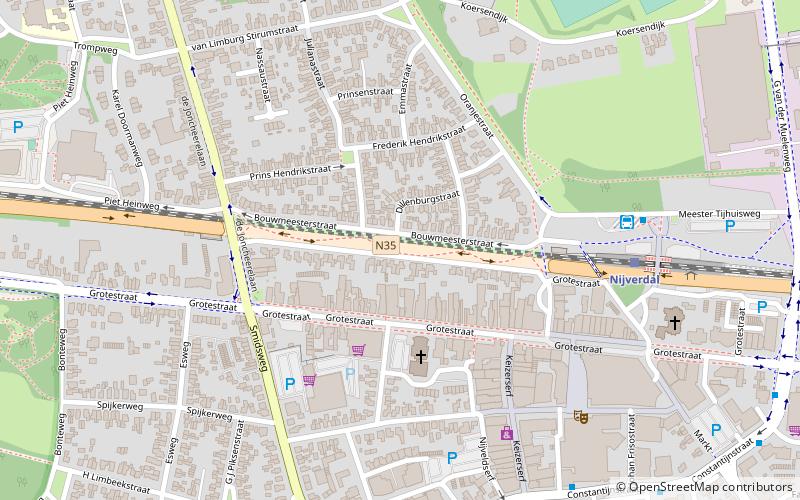 Salland-Twente tunnel location map