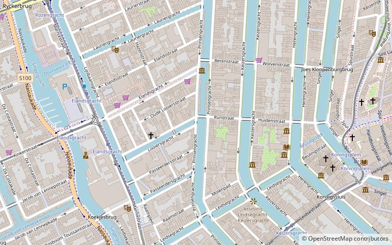 Prinsengracht location map