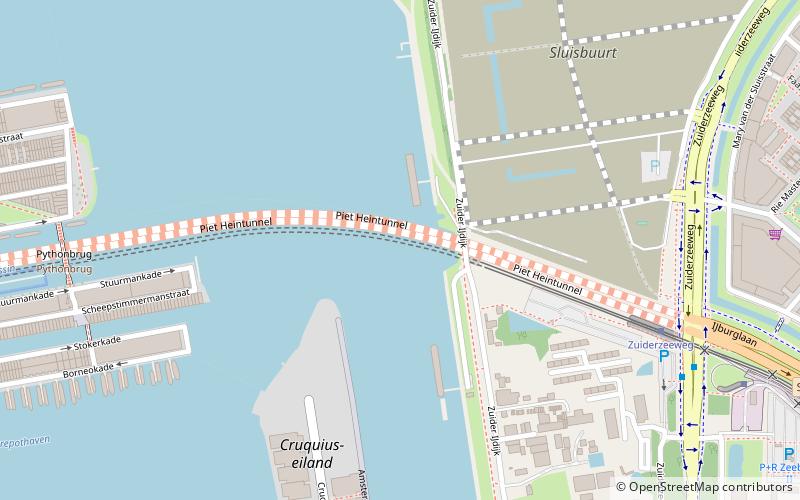 Piet Hein Tunnel location map