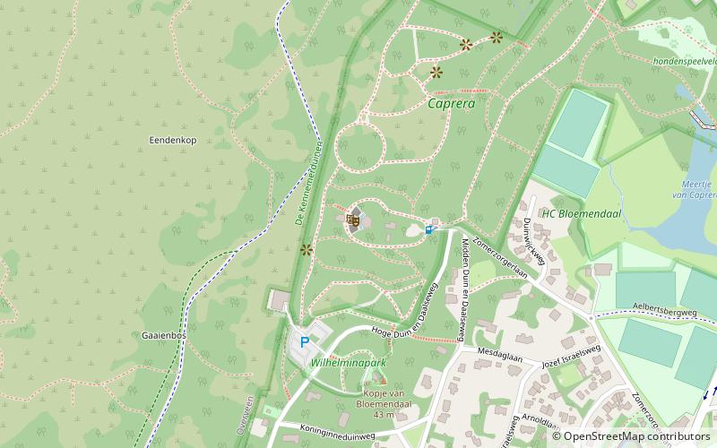 openluchttheater caprera bloemendaal nationalpark zuid kennemerland location map