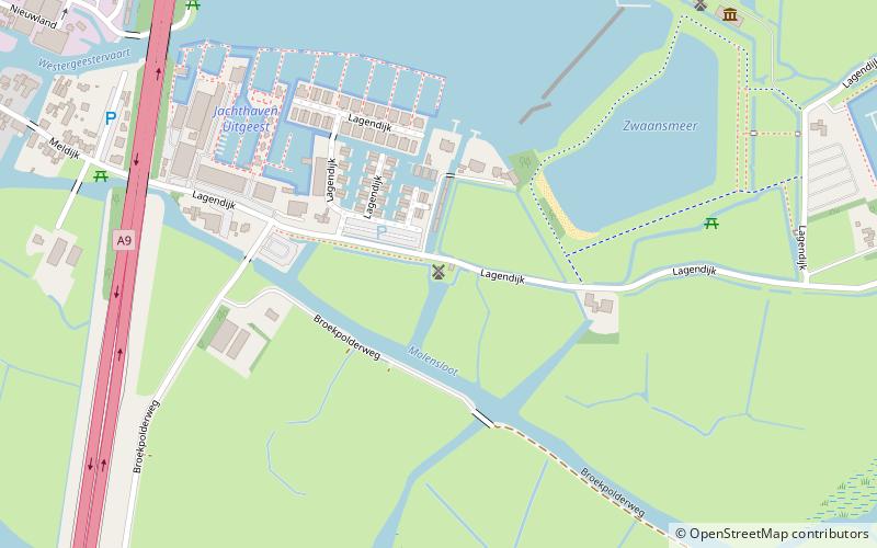 Tweede Broekermolen location map