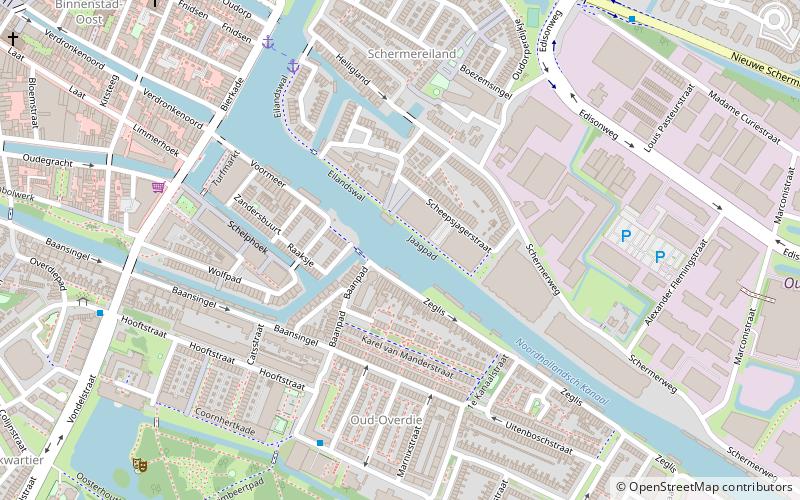 canal de la hollande septentrionale alkmaar location map