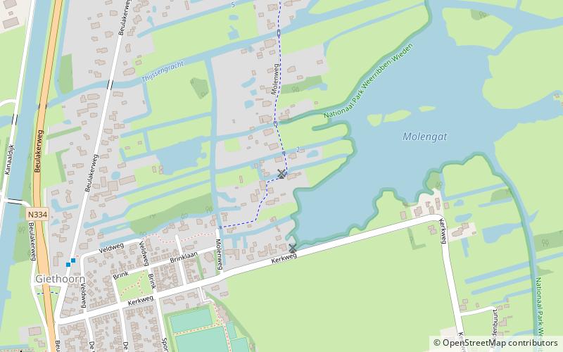 Tjasker Giethoorn Noord location map