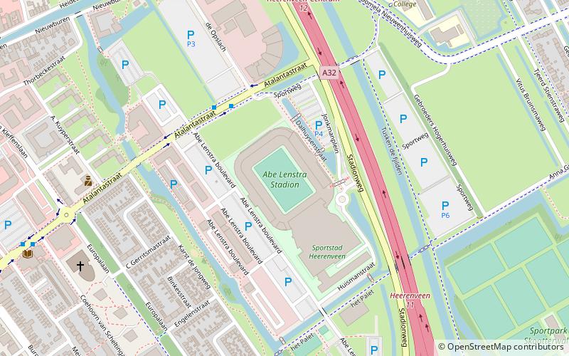 Stade Abe Lenstra location map