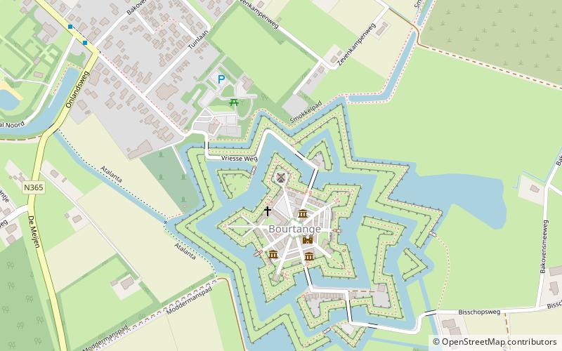 Vestingmolen Bourtange location map
