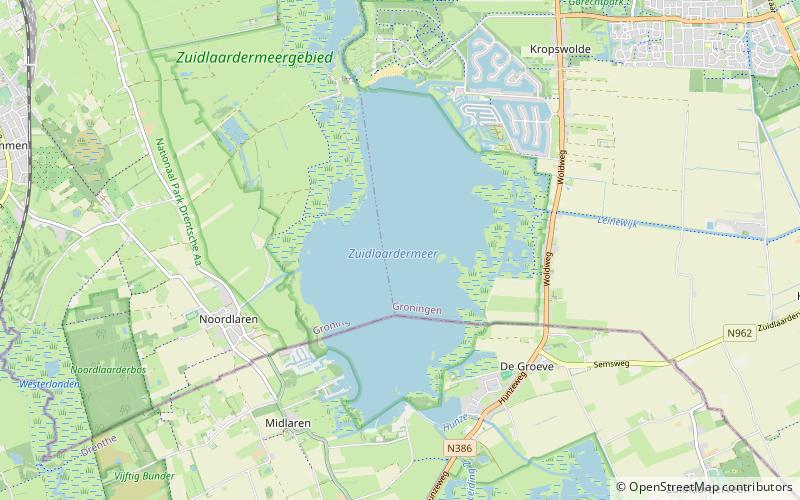 Zuidlaardermeer location map