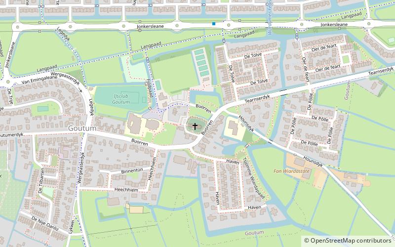 Protestant church of Goutum location map