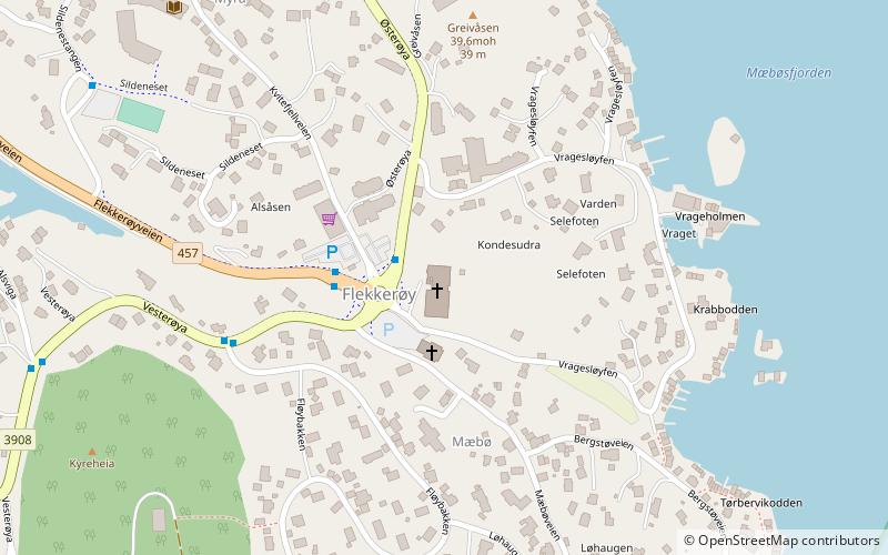 Flekkerøy Church location map