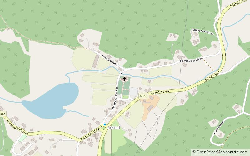 Austad Church location map