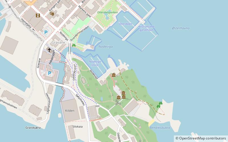 Odderøya Museumshavn location map