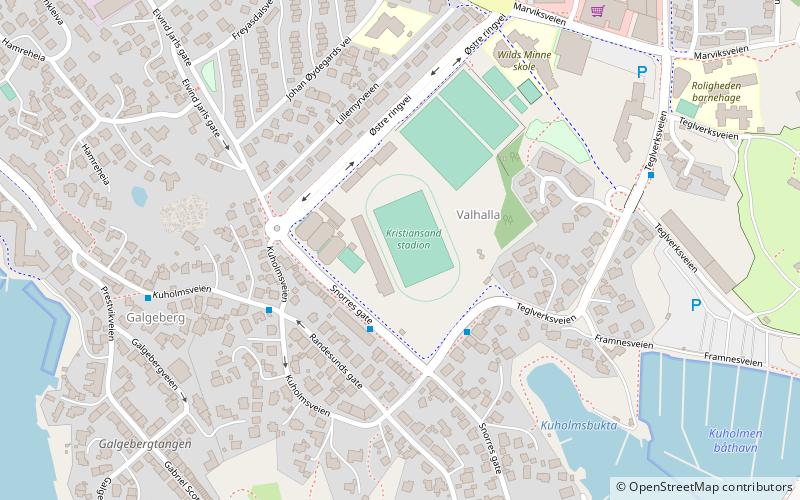 Kristiansand Stadion location map