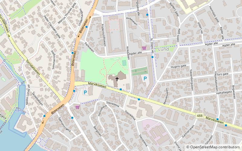 Lund Church location map