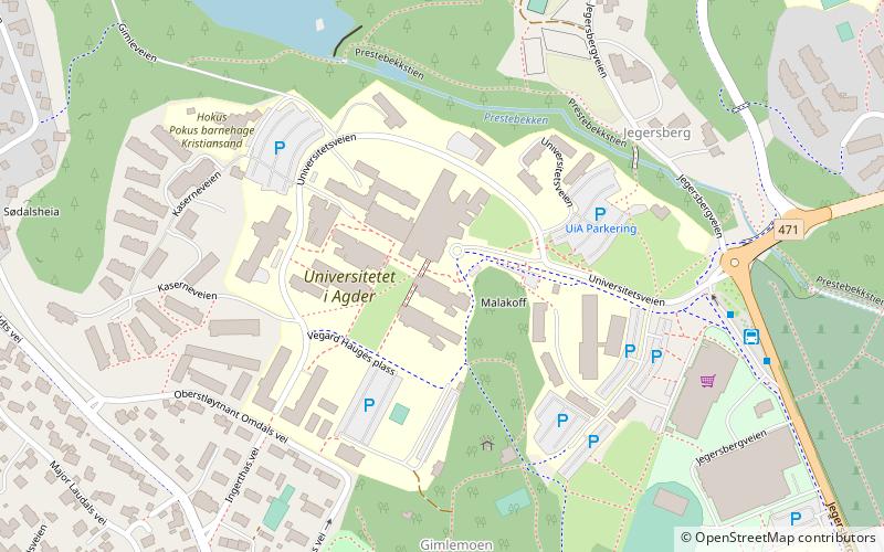Universidad de Agder location map