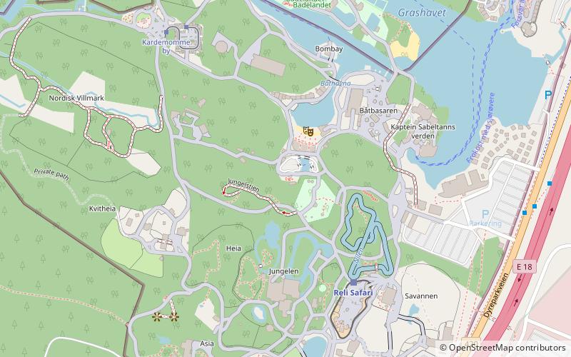 Kristiansand Dyrepark location map