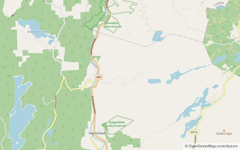 Audnedalen location map