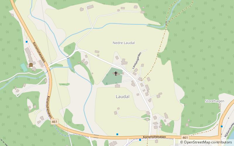 Laudal Church location map