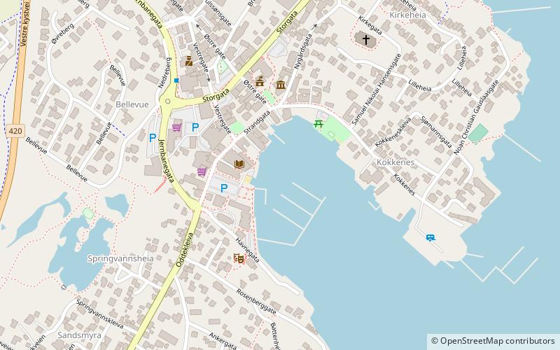 Lillesand Gjestehavn location map