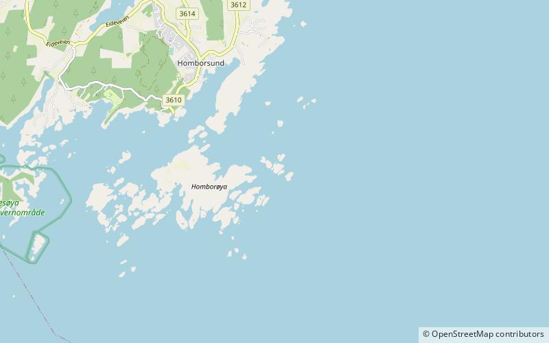 Homborsund Lighthouse location map