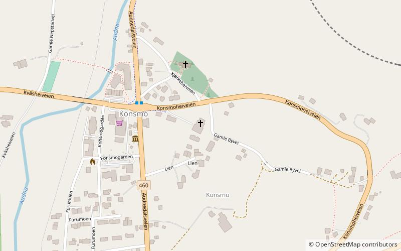 Konsmo Church location map