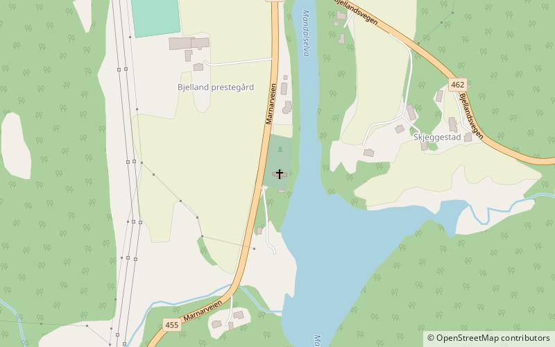 mandalen location map