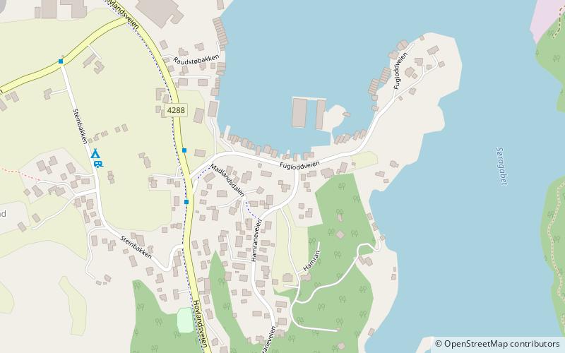 Hovland trafostasjon location map