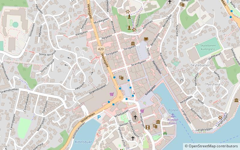 Arendal Town Hall location map
