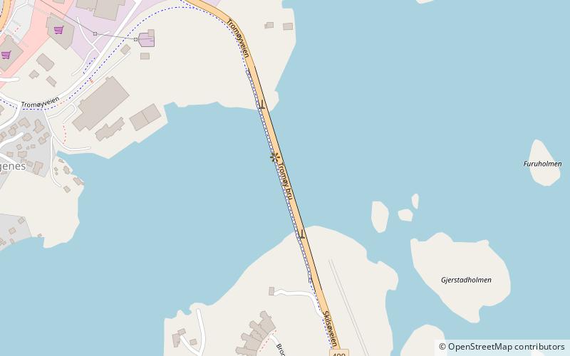 Tromøy Bridge location map